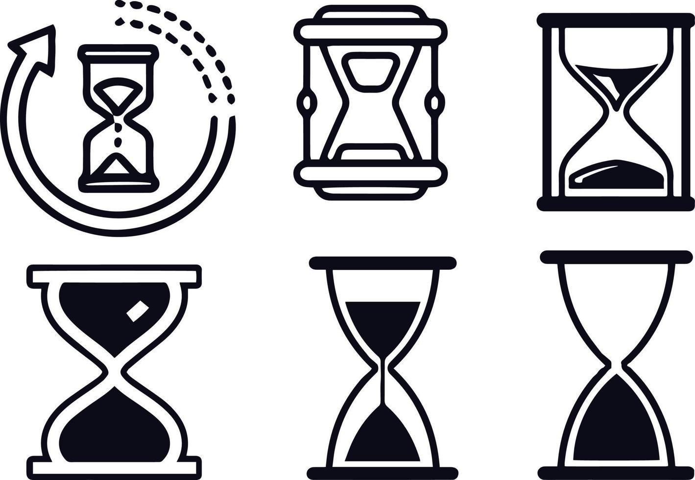 reloj de arena glifo icono vector diseño.eps