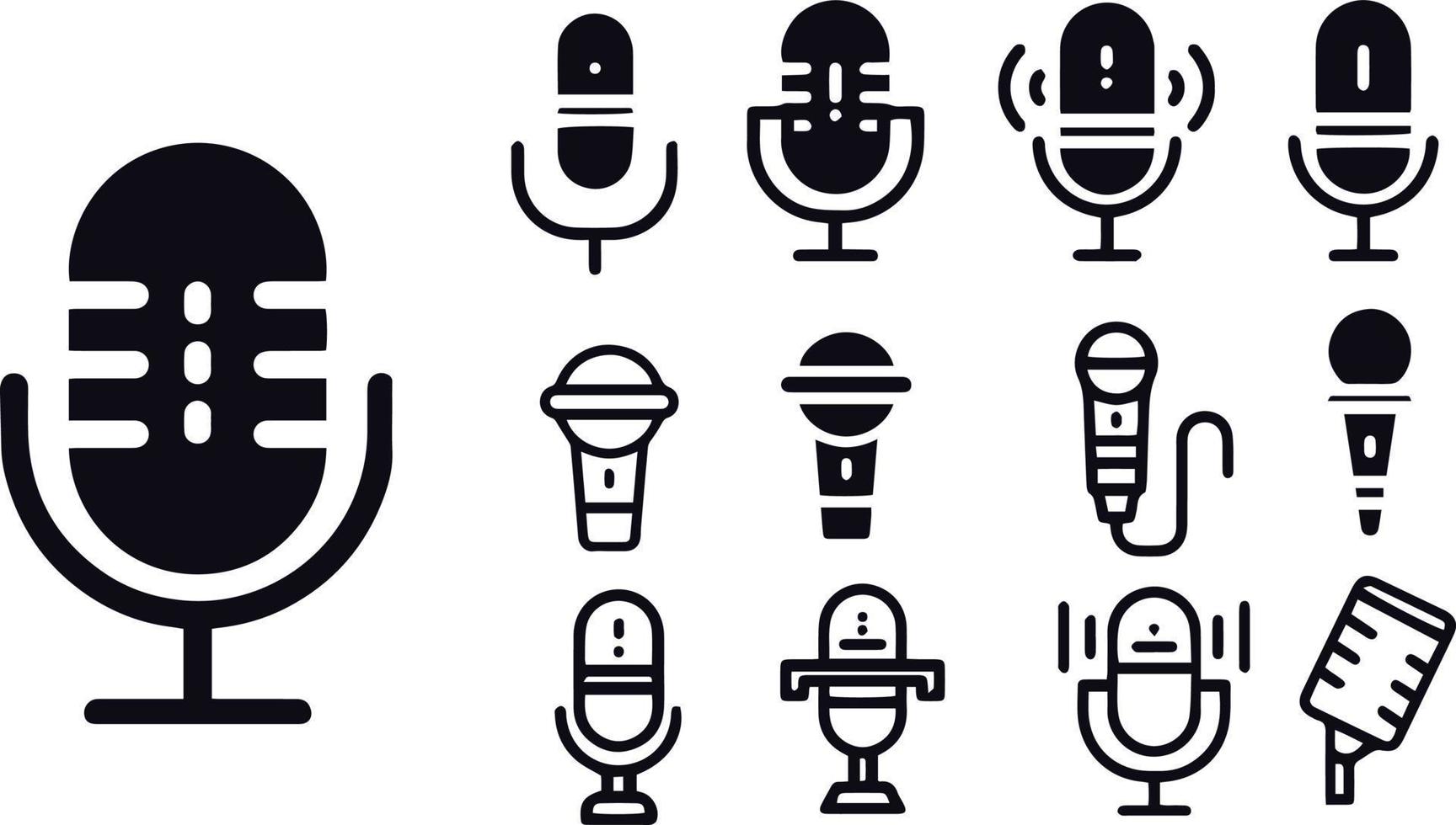 mic icono vector diseño.eps