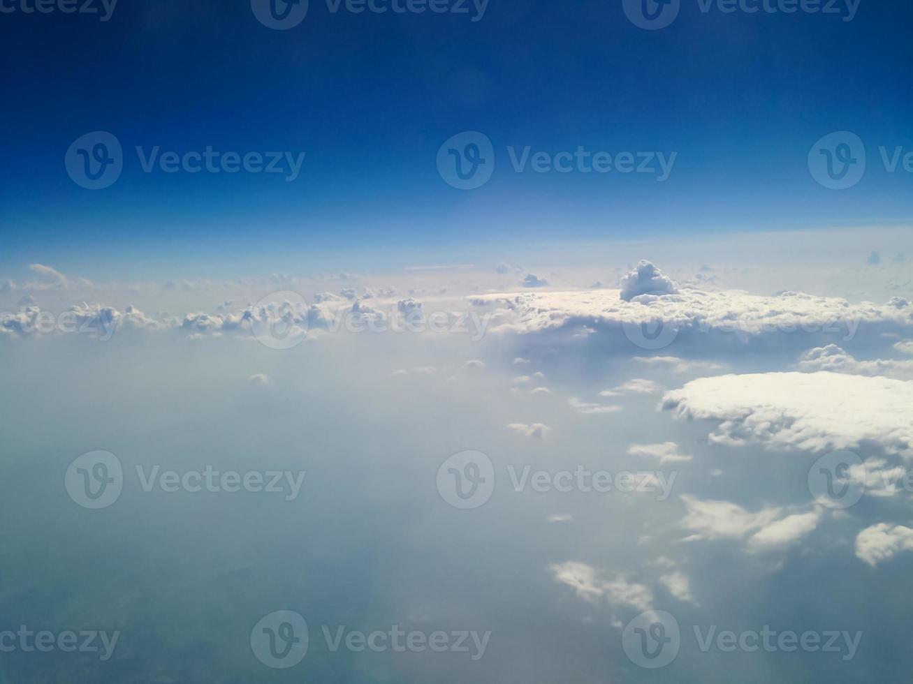 Blue sky with clouds background photo