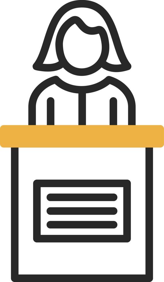 Candidate Female Vector Icon Design