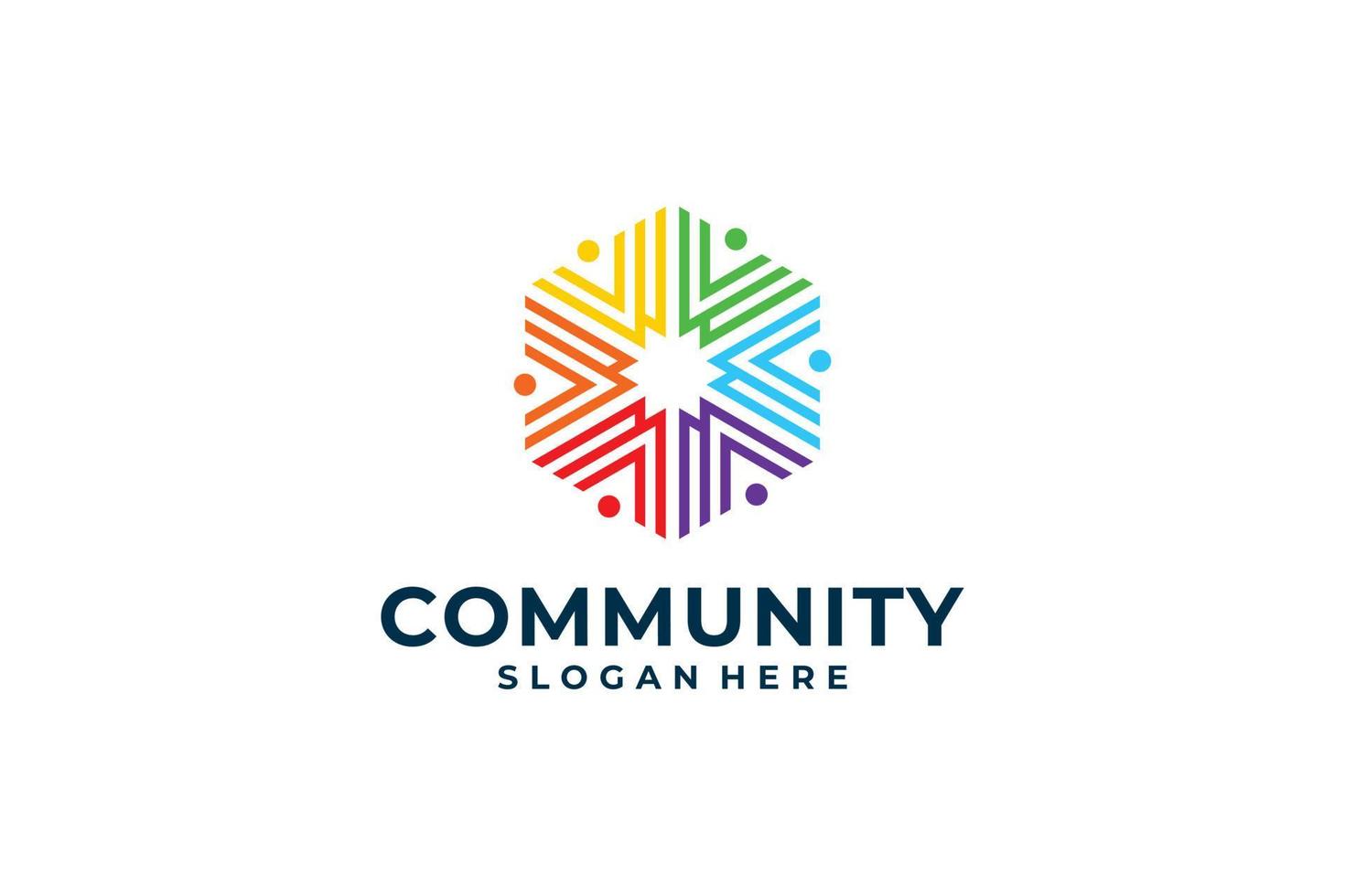 People shape logo vector