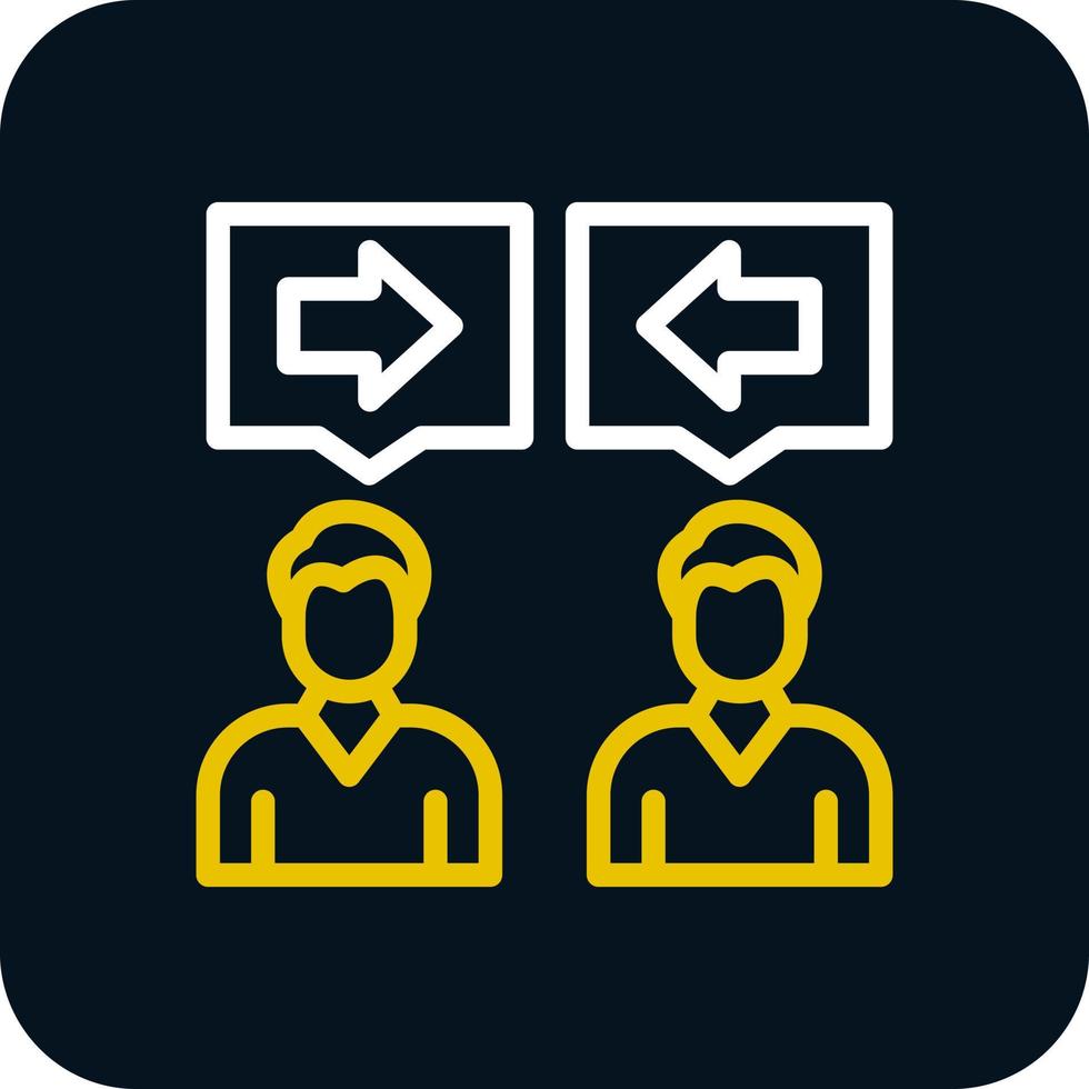 Conflict Of Interest Vector Icon Design