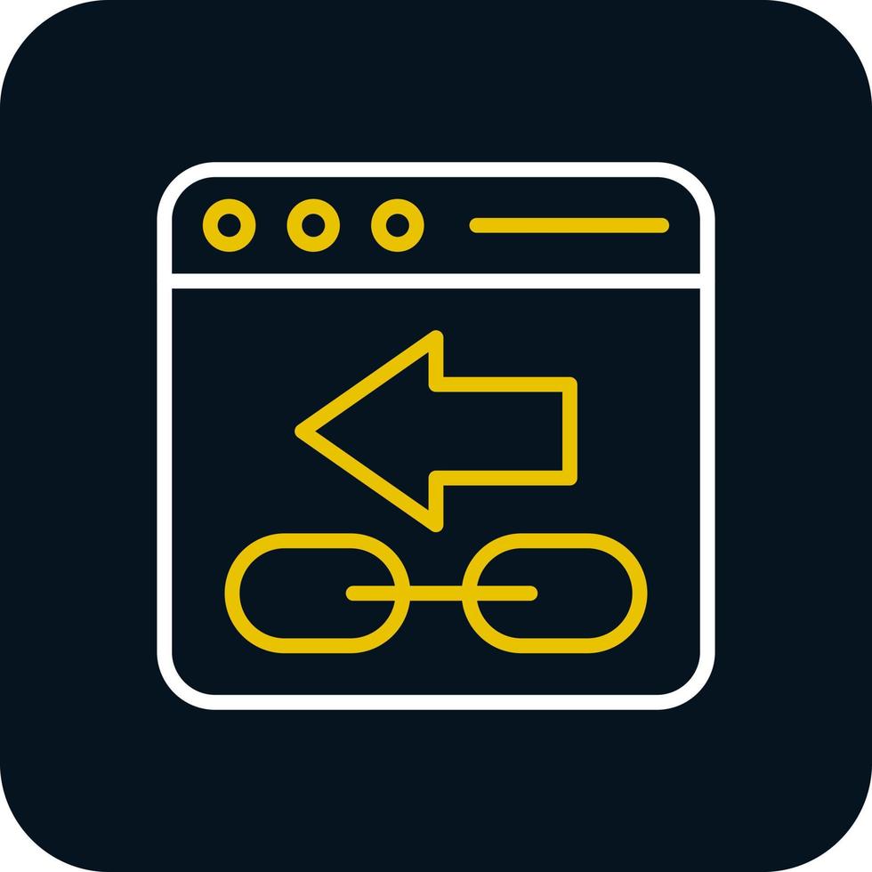 Backlink Vector Icon Design