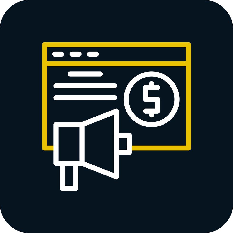 Advertising Sales Vector Icon Design
