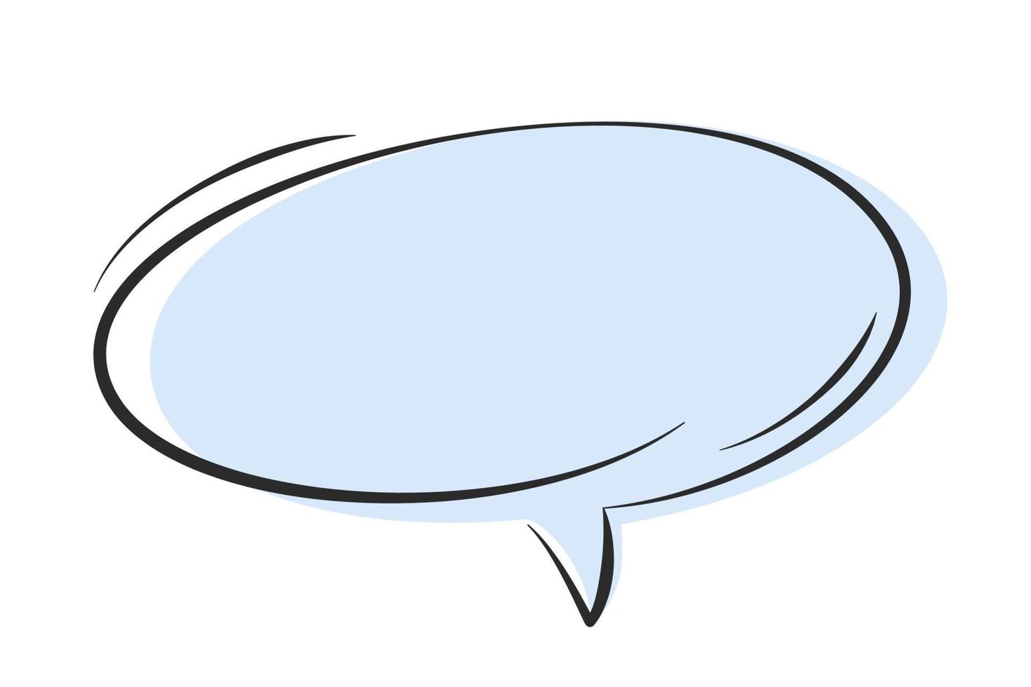 Speech bubble. Element design for text, chat or message. Vector illustration