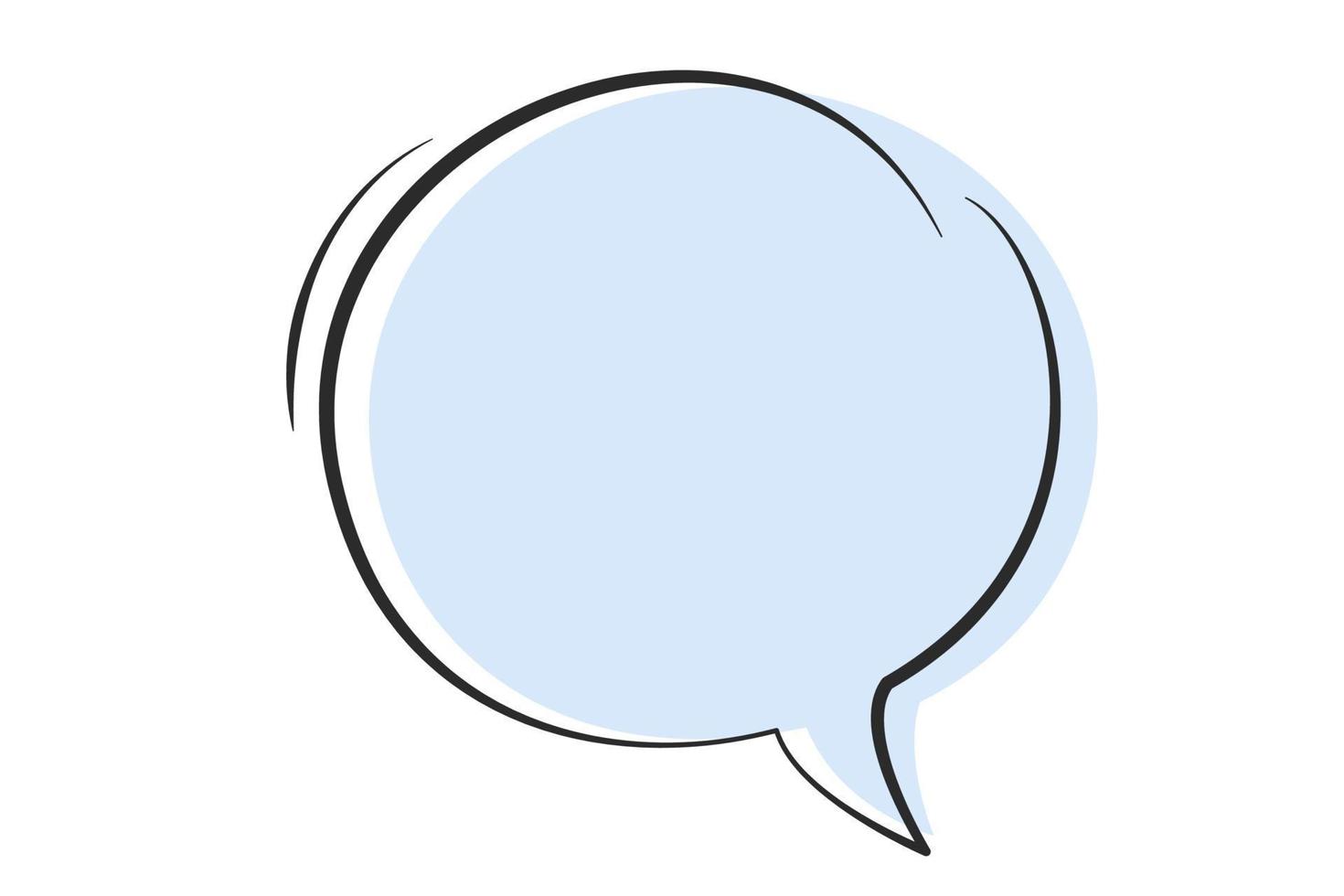 Speech bubble. Element design for text, chat or message. vector