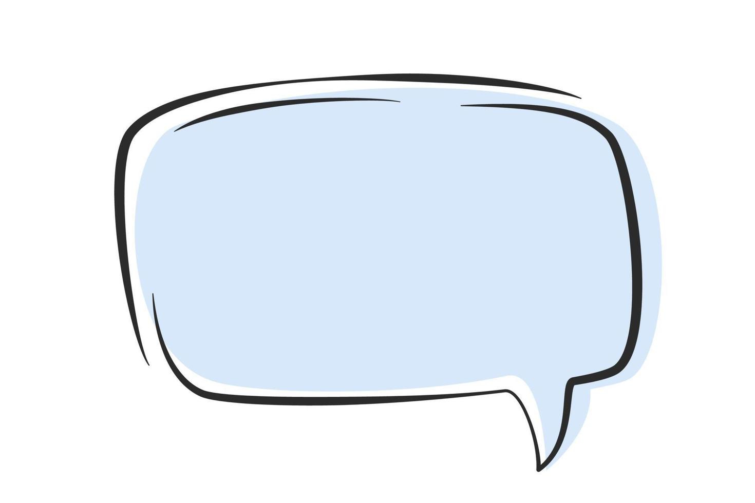 Speech bubble for text. Element design for chat or message. Vector illustration