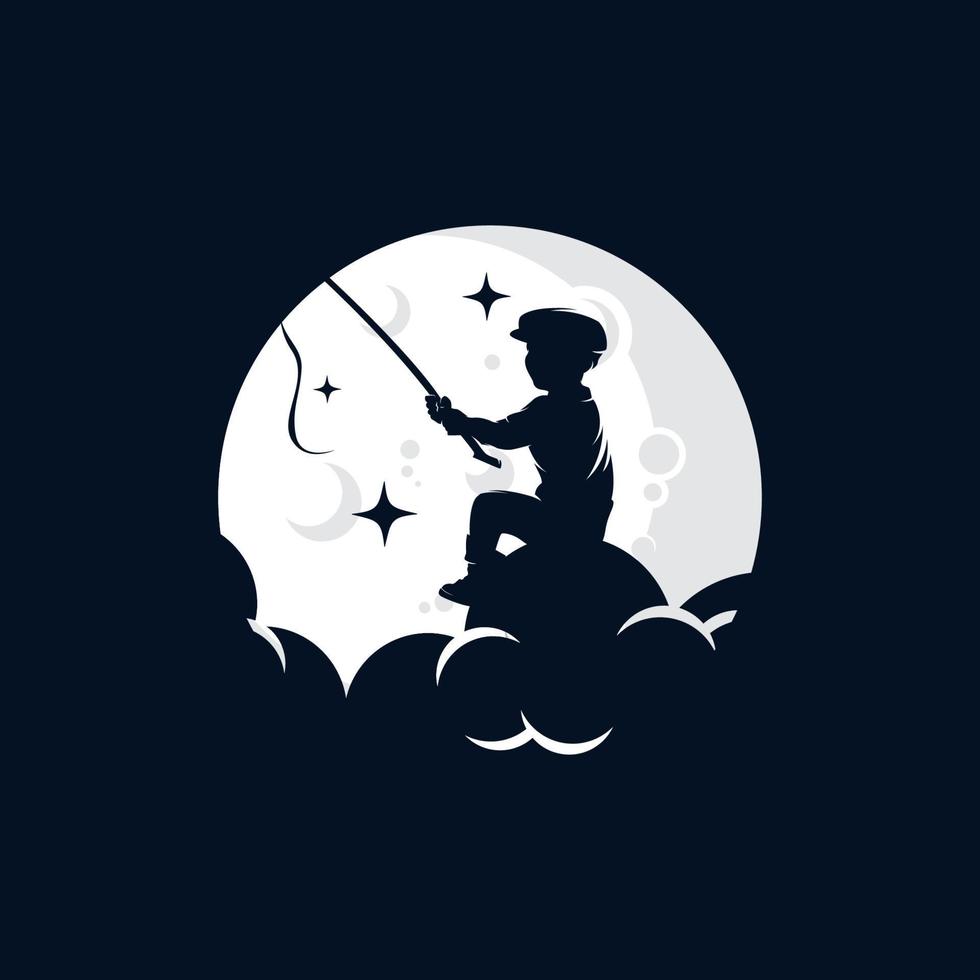 Kid Dream logo design template vector