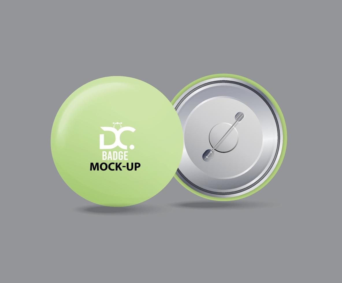 button badge or pinback design with Vector