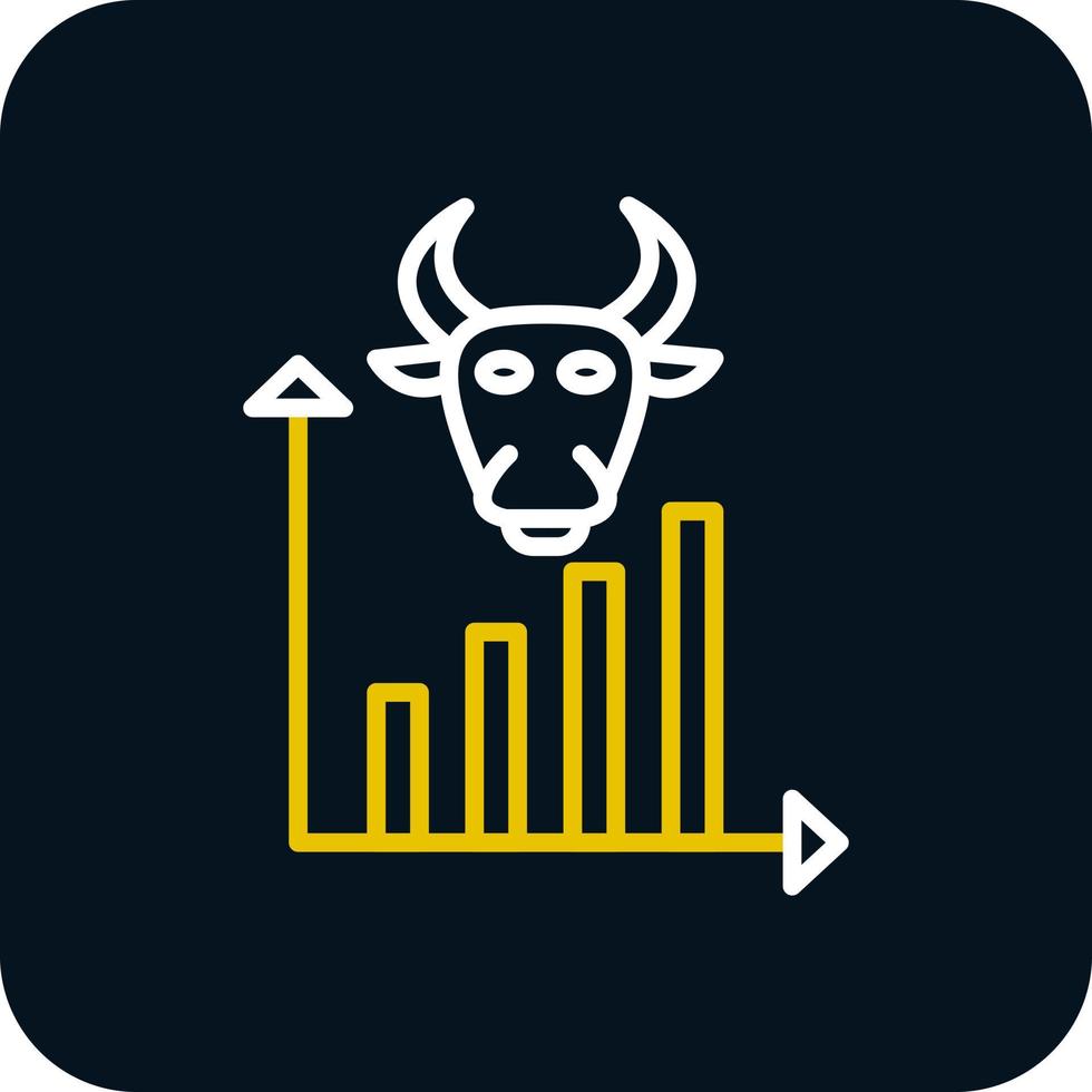 Bull Market Vector Icon Design