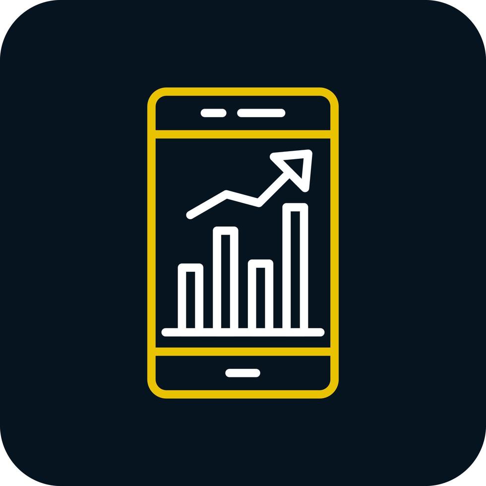 Mobile Trading Vector Icon Design