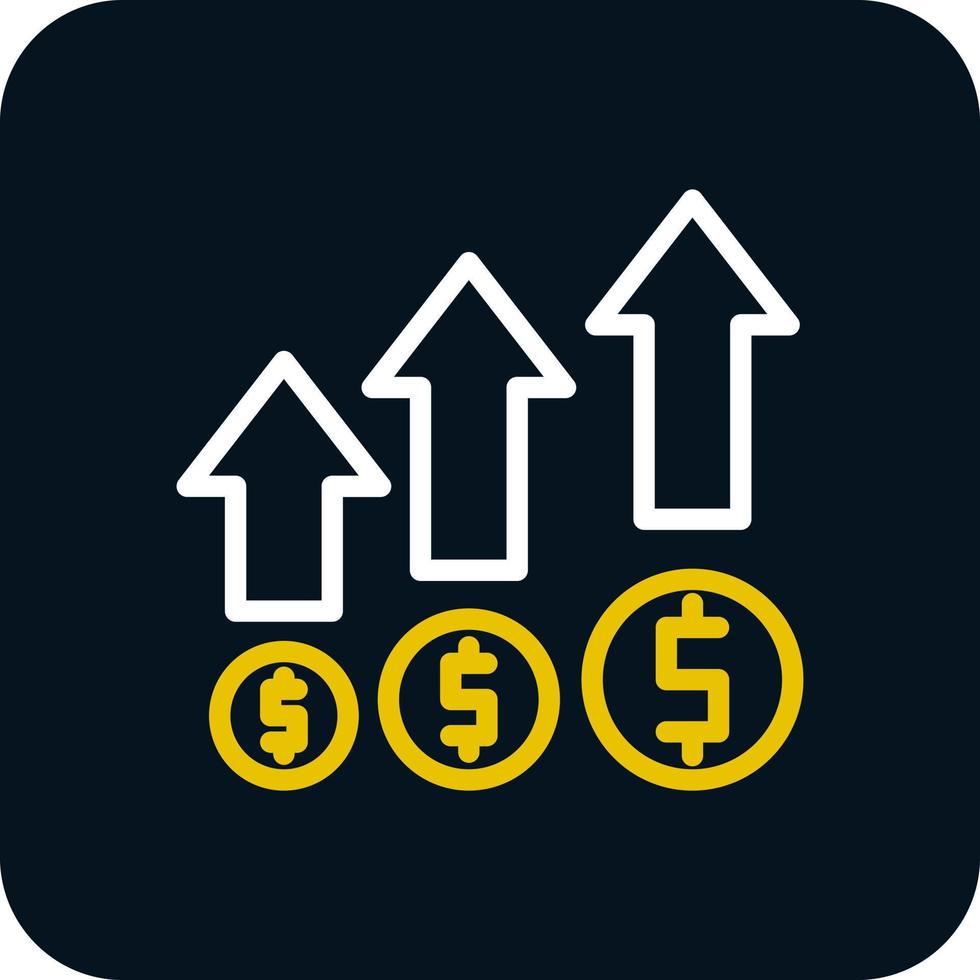 Money Growth Vector Icon Design