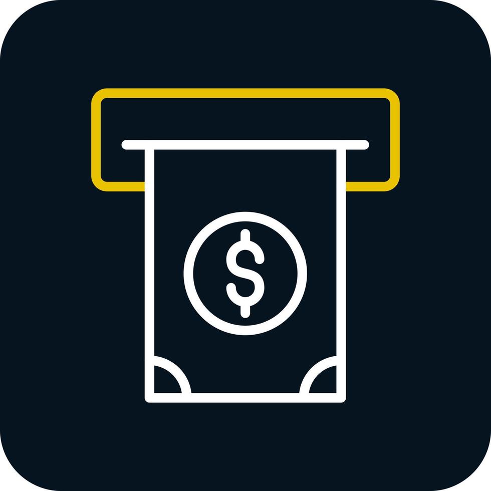 Cash Withdrawal Vector Icon Design