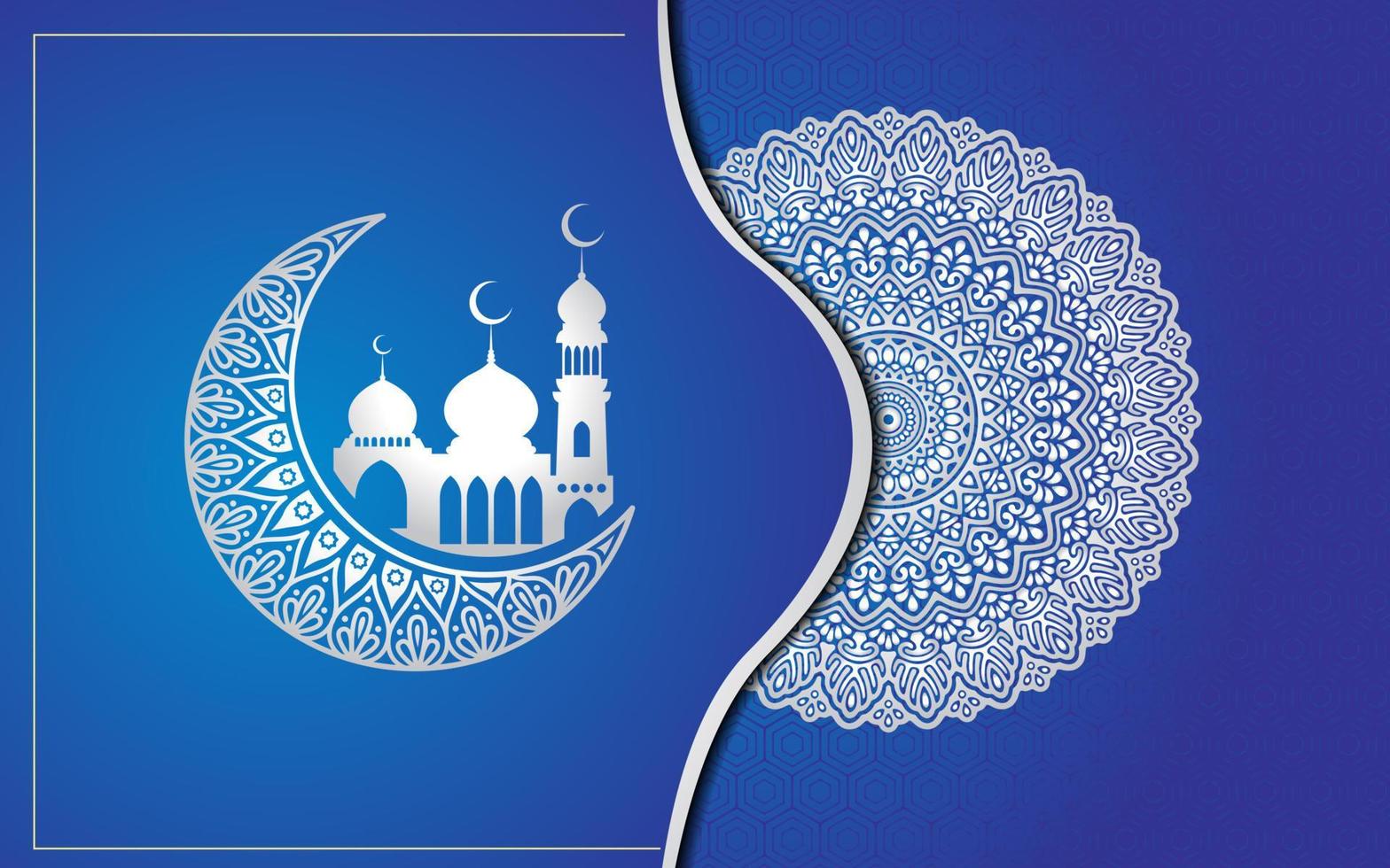 Ramadan kareem banners and greeting cards, with calligraphy vector