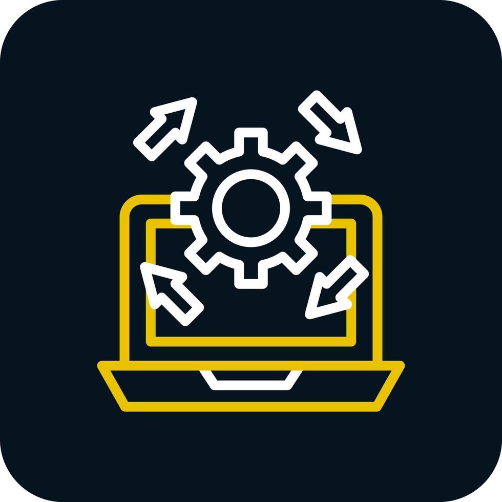 Upgrade Laptop Vector Icon Design