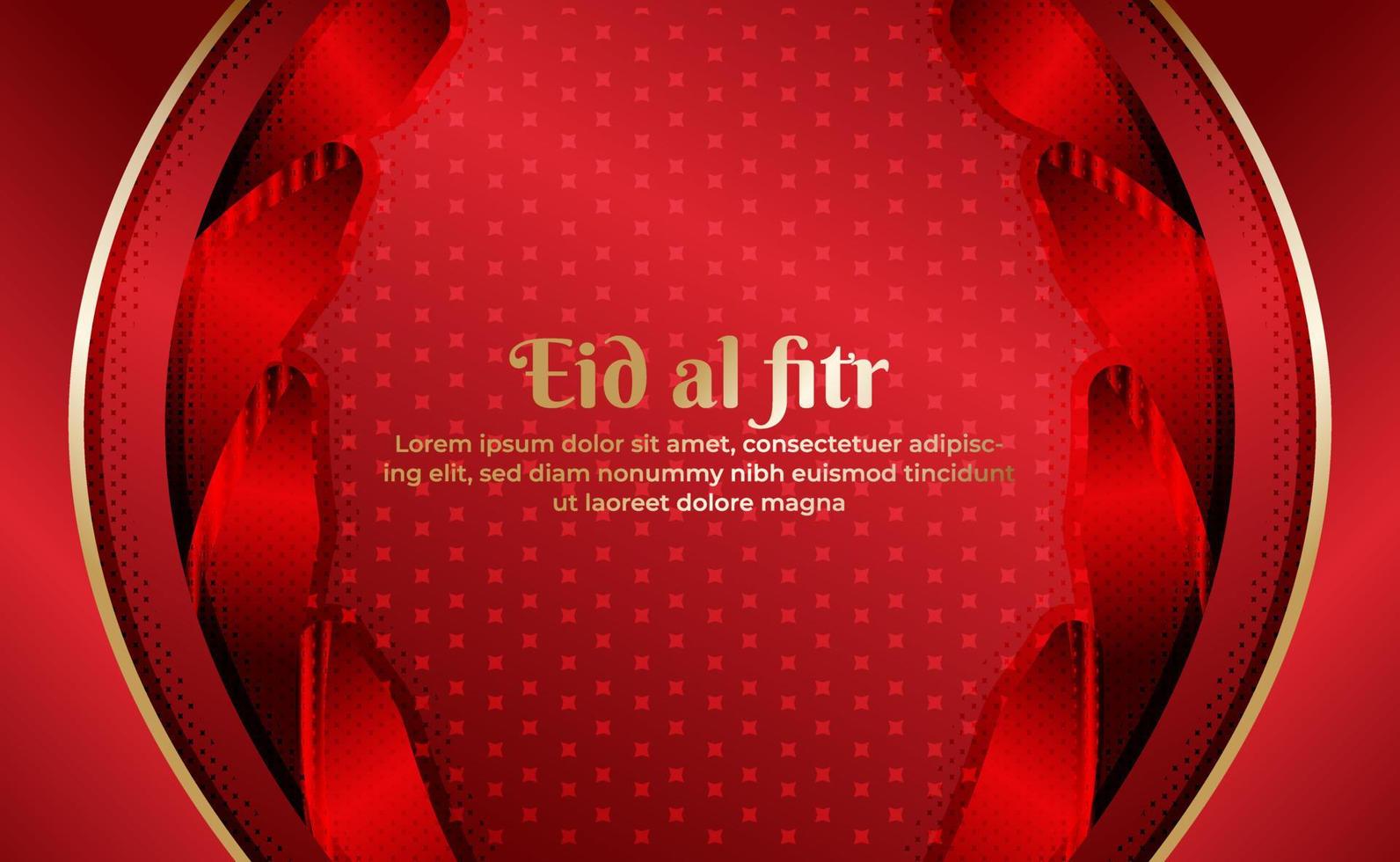 modern luxury and elegant Islamic background with red color vector