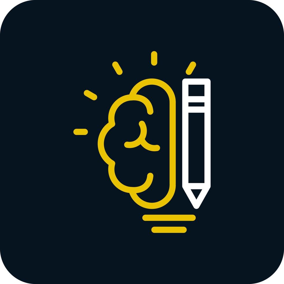 Creative Brain Vector Icon Design