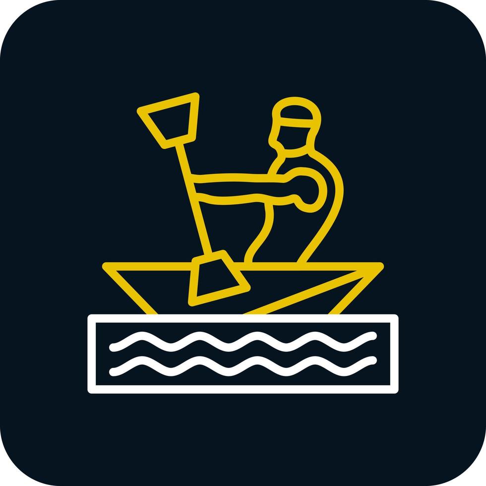 diseño de icono de vector de kayak