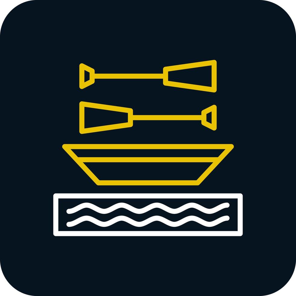 Rowing Vector Icon Design