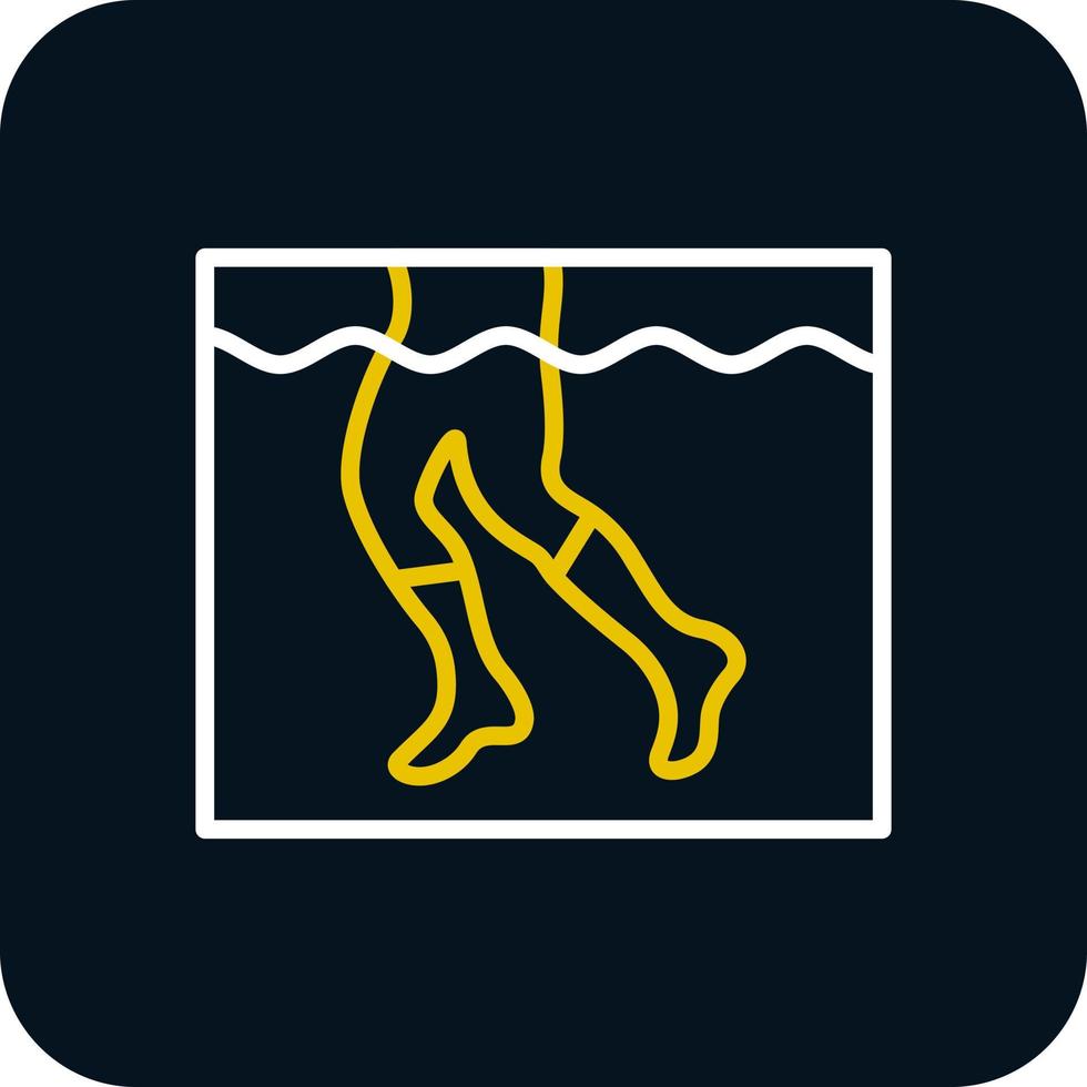 Aqua Jogging Vector Icon Design