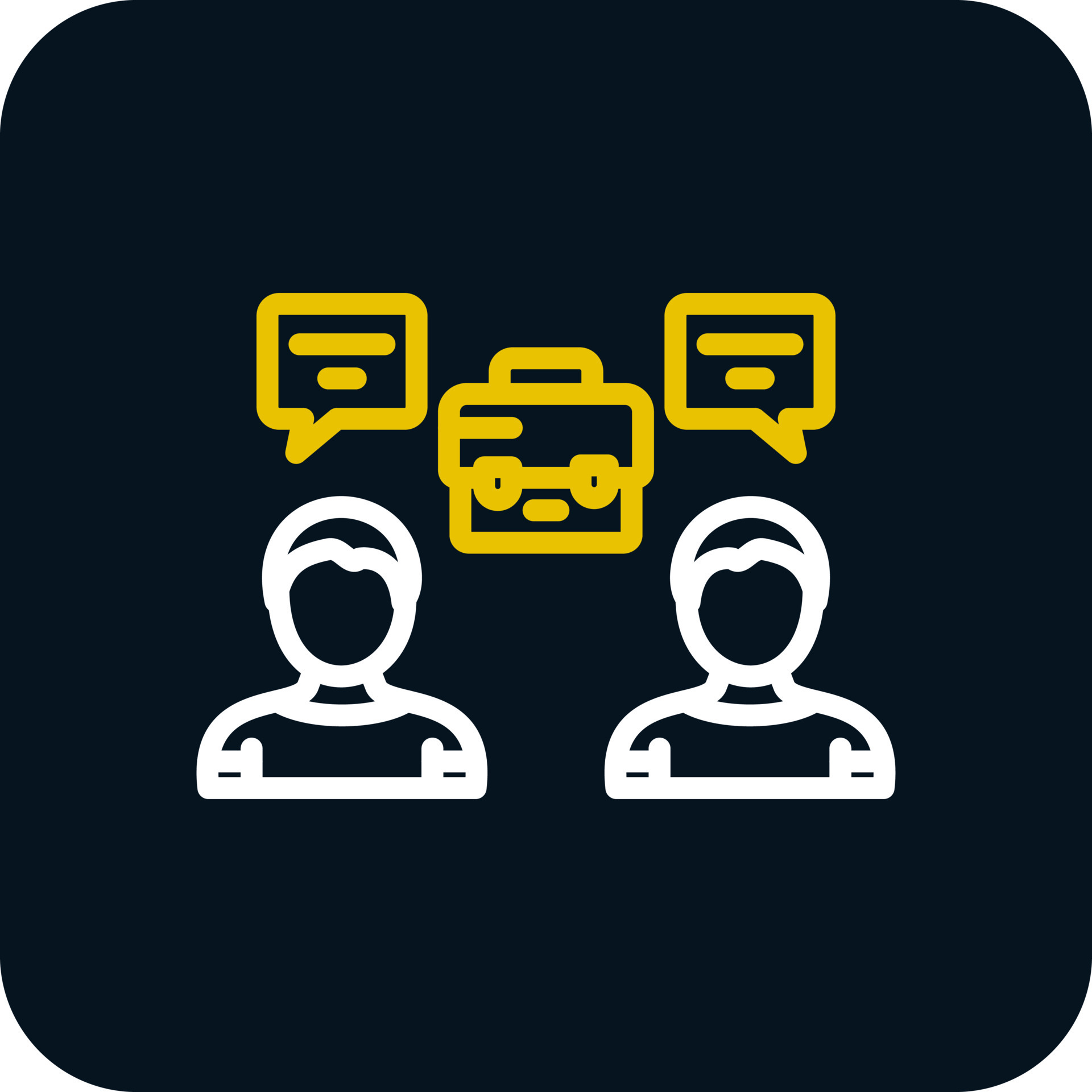Business Meeting Vector Icon Design 20803042 Vector Art at Vecteezy