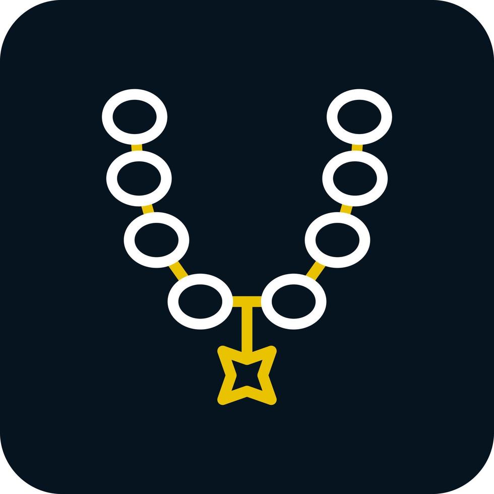 Necklace Vector Icon Design