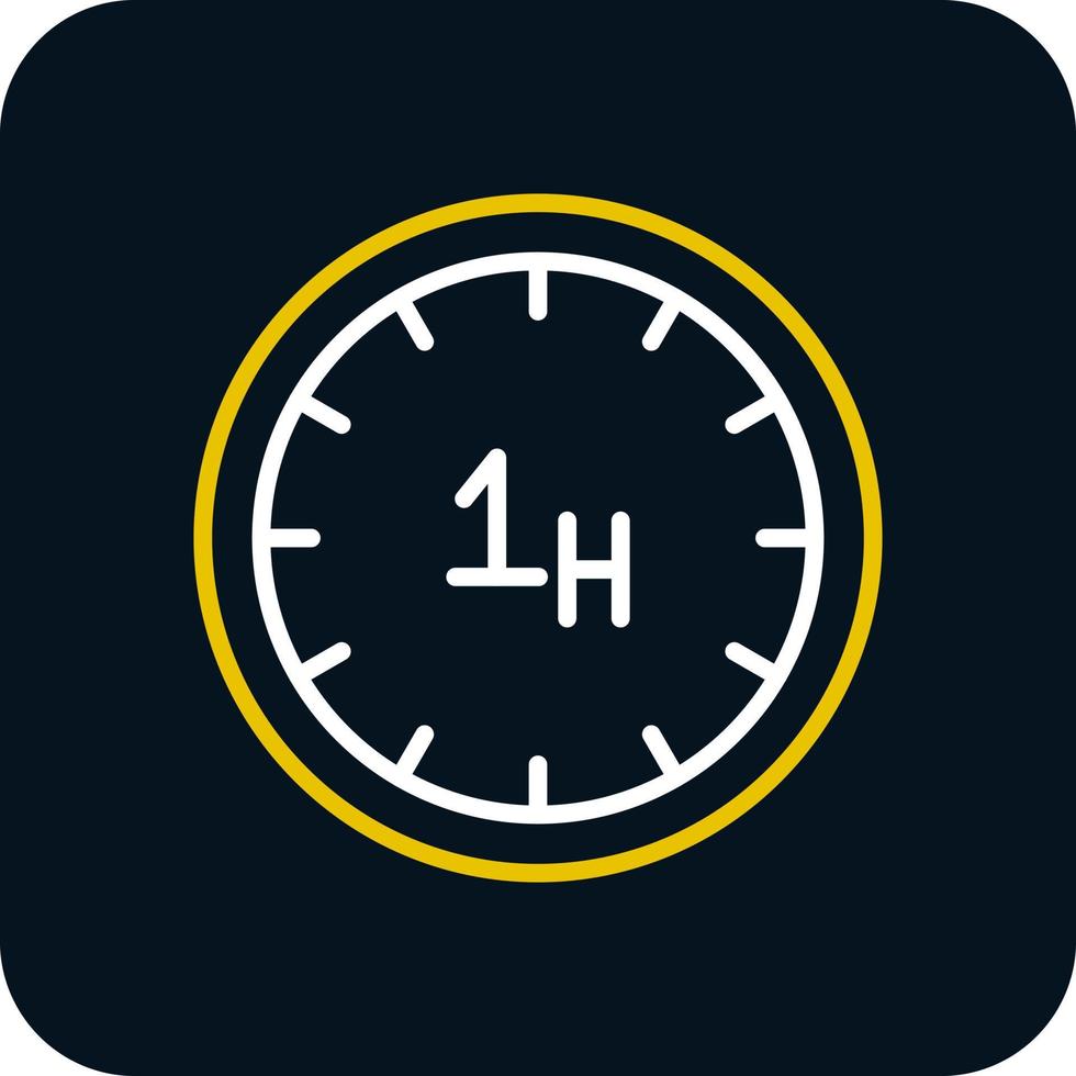 diseño de icono de vector de hora