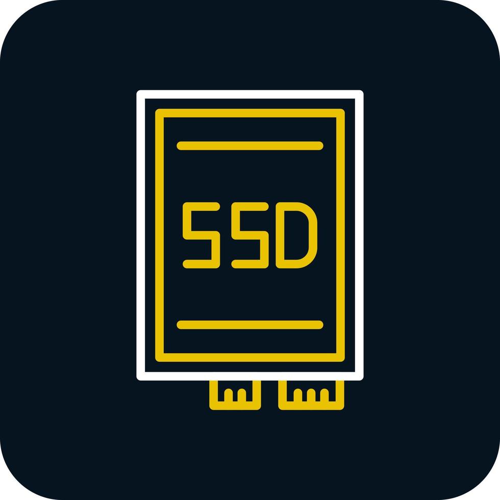 diseño de icono de vector de tarjeta ssd