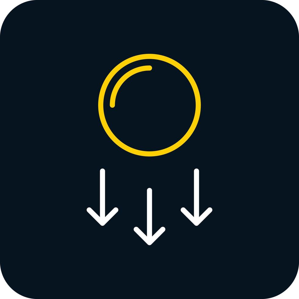 Gravitational Energy Vector Icon Design