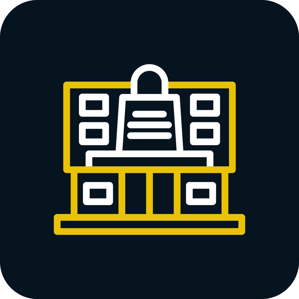 Shopping Mall Vector Icon Design