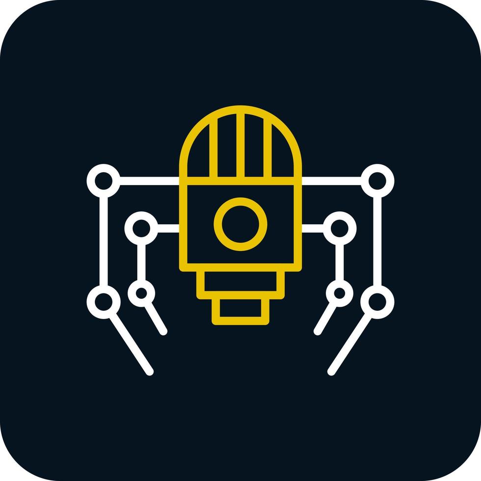 Nano Robot Vector Icon Design