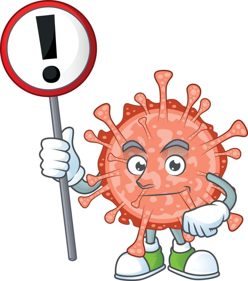 A cartoon character of bulbul coronavirus vector