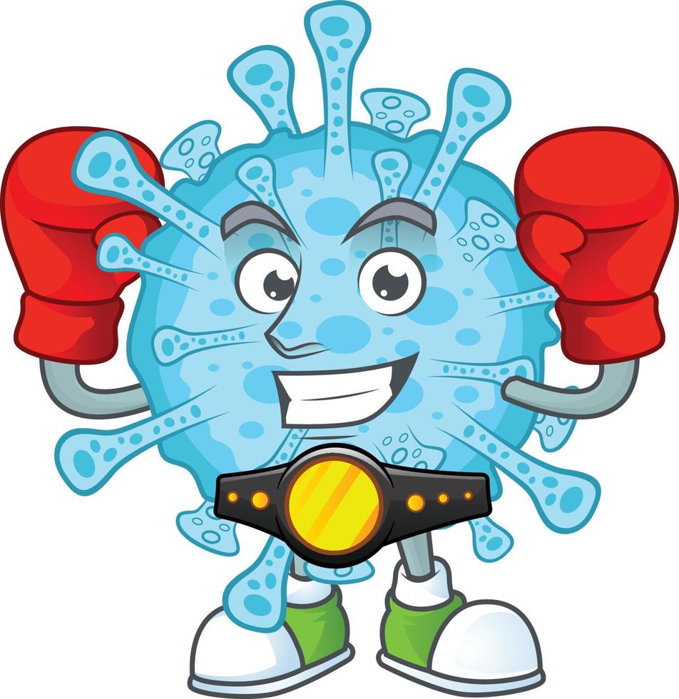 A cartoon character of fever coronavirus vector