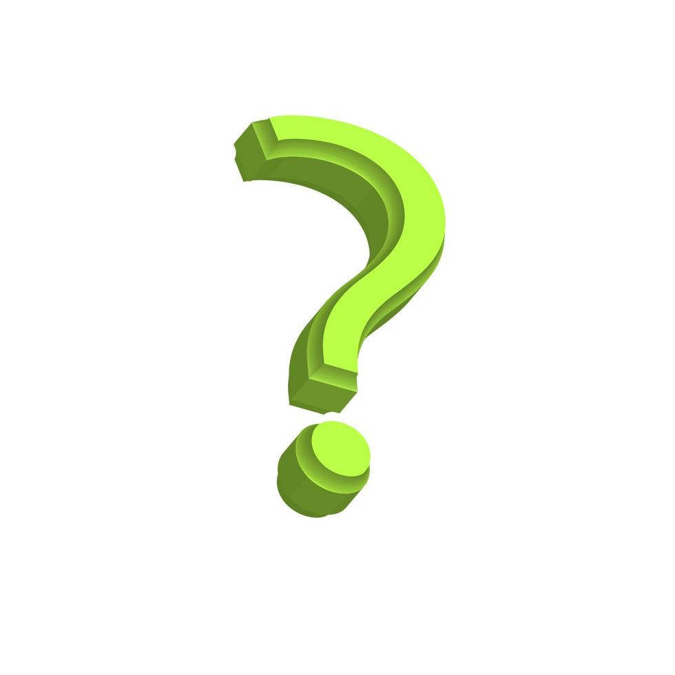 Question mark symbol icon realistic vector