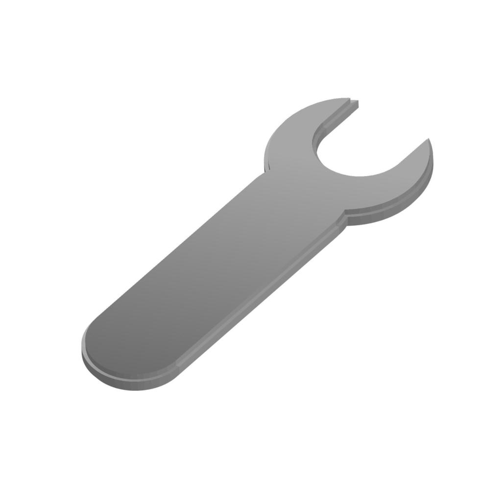 Setting logo icon 3D realistic vector