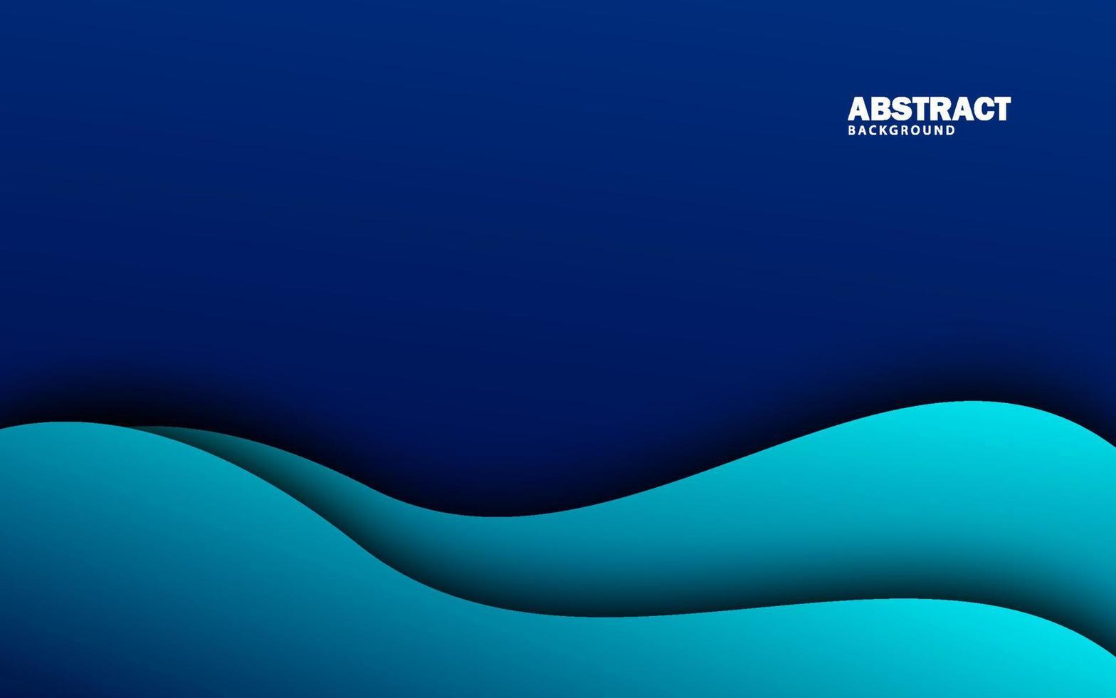 Abstract wave shape navy blue color background vector