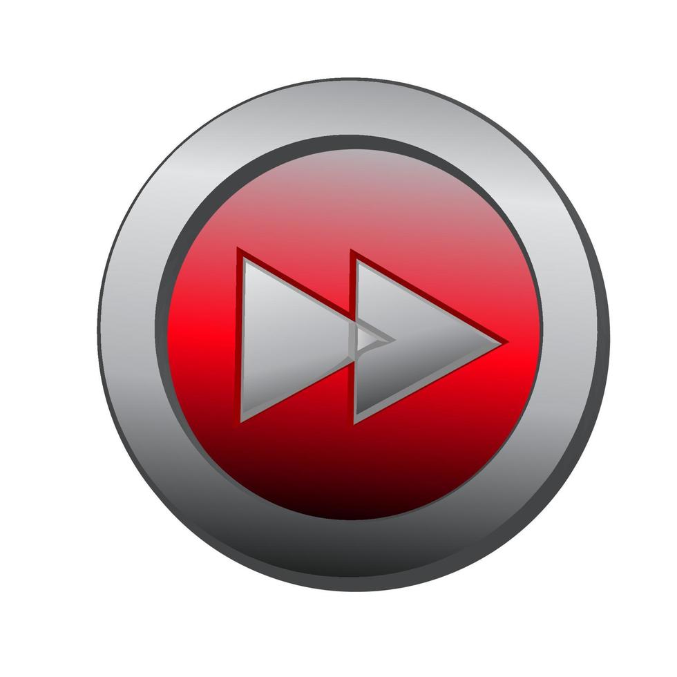 Next vidio button realistic vector