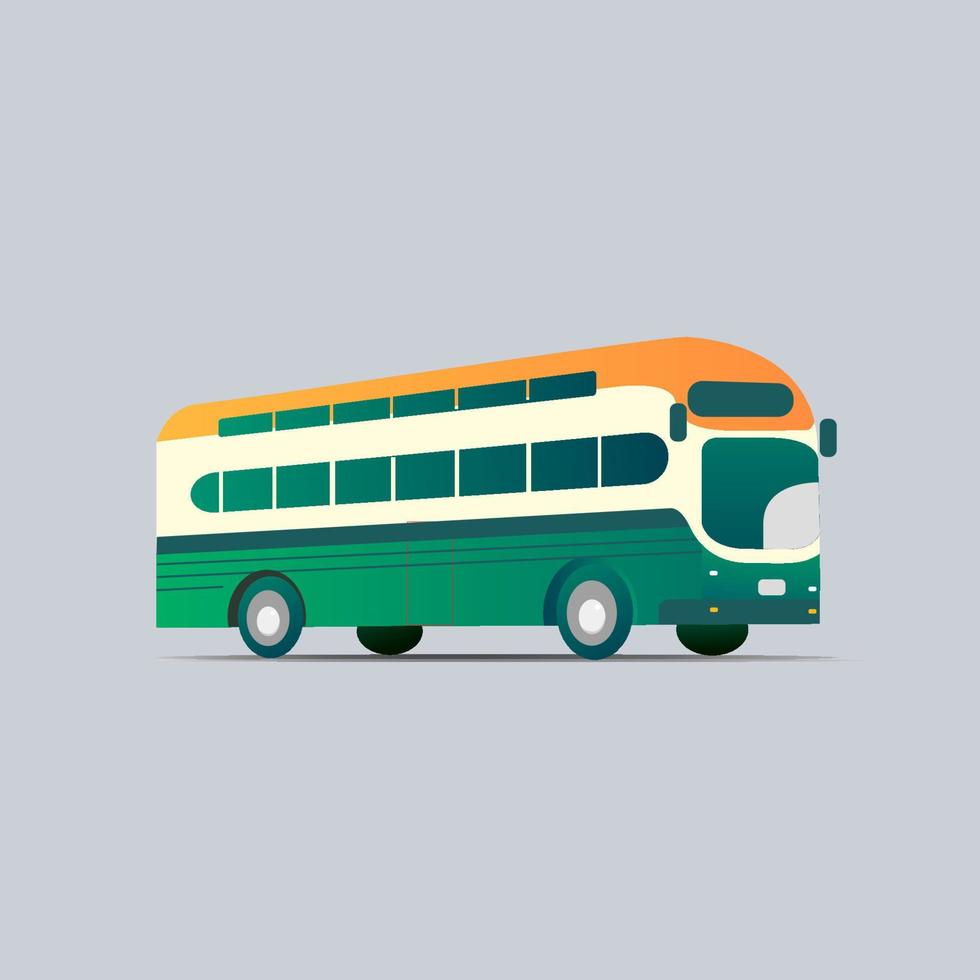 autobús plano ilustración vector