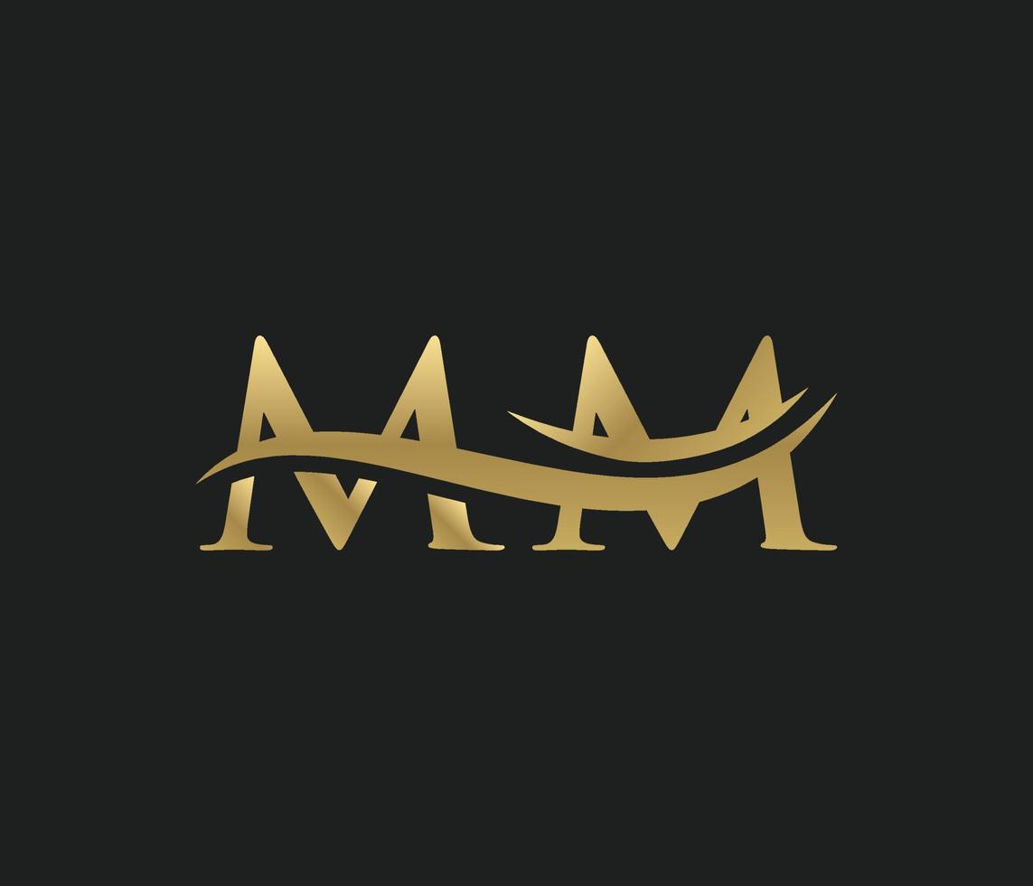 Letter M M Linked Logo vector