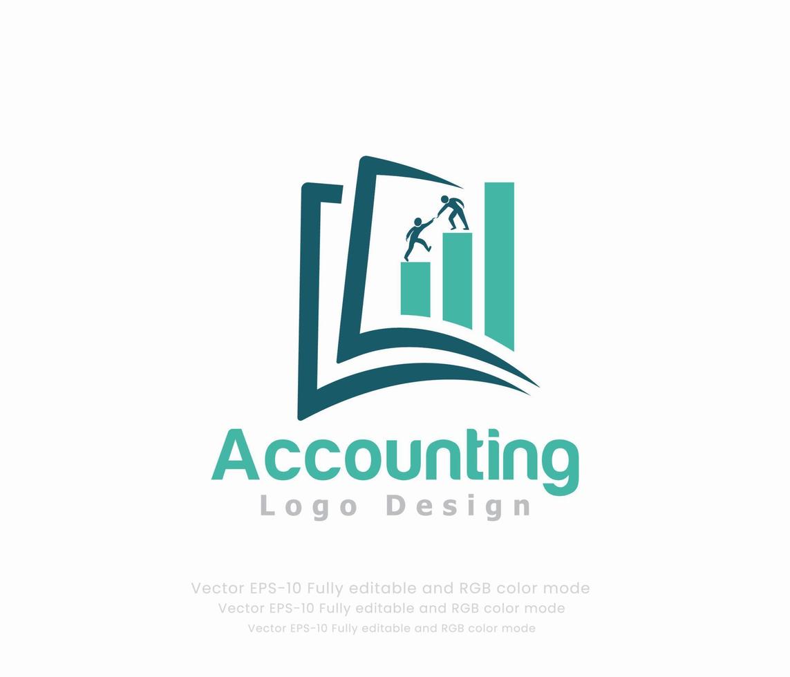 Accounting or finance logo vector