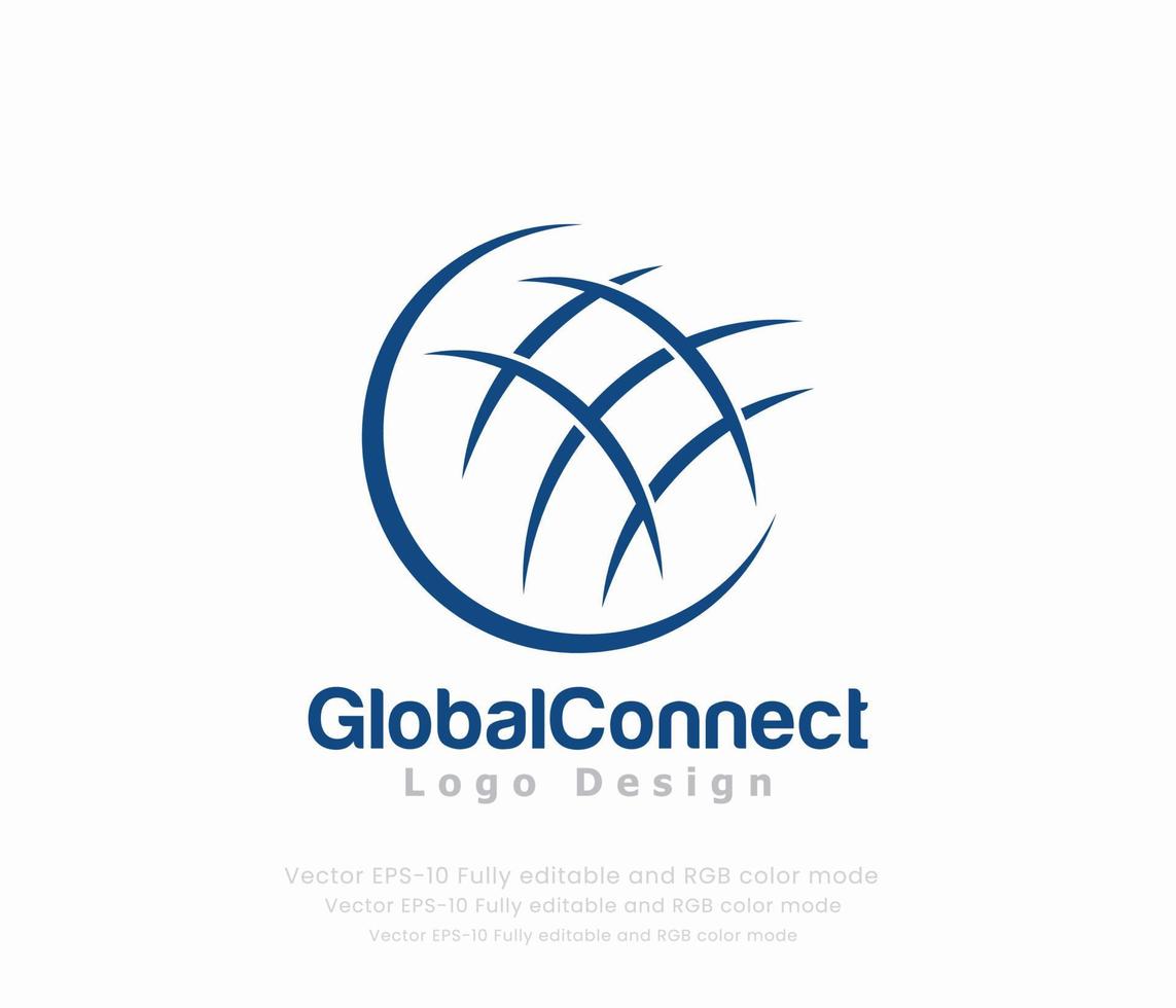 mundo globo logo o global logo vector