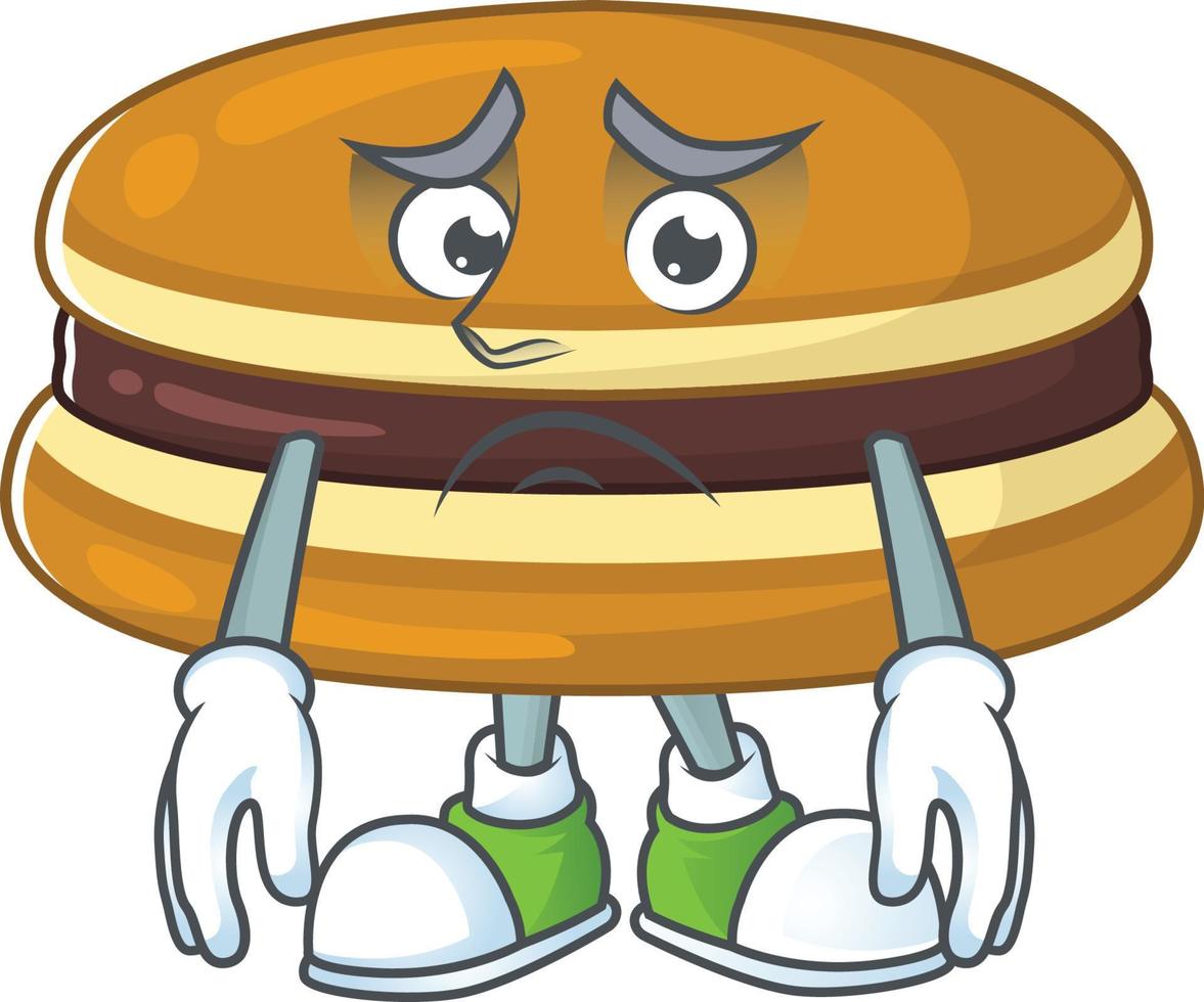 un dibujos animados personaje de dorayaki vector