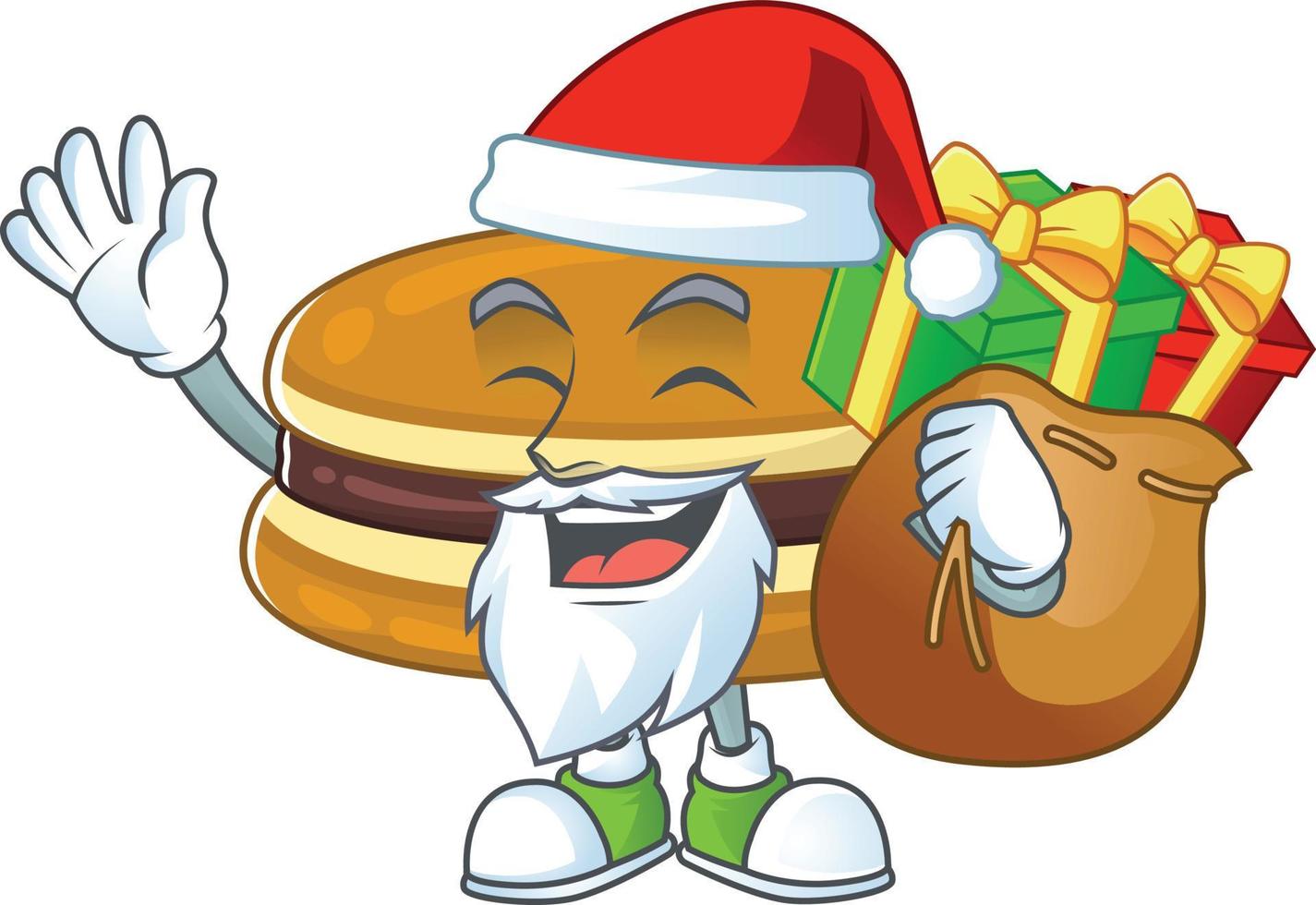 A cartoon character of dorayaki vector