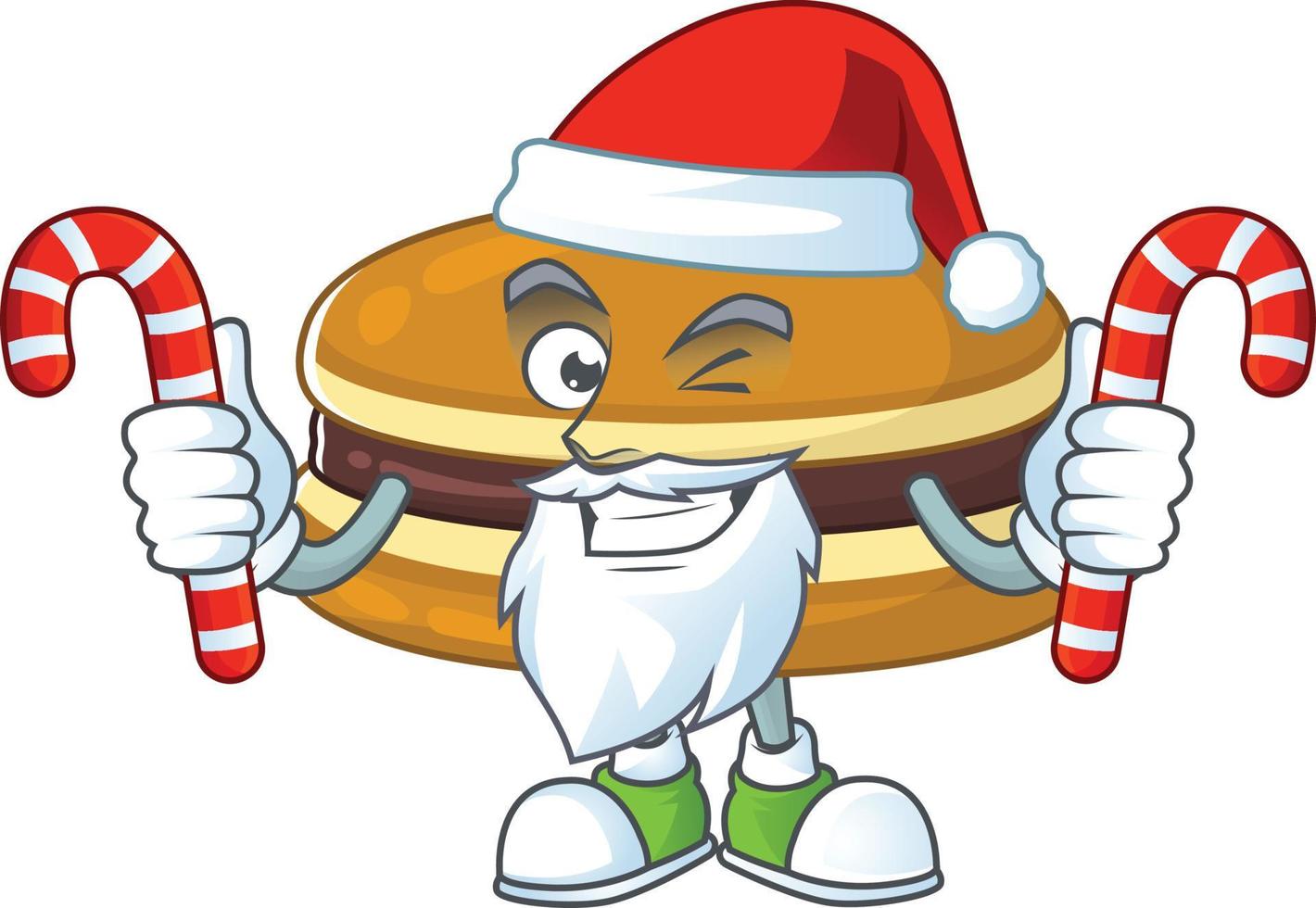 A cartoon character of dorayaki vector
