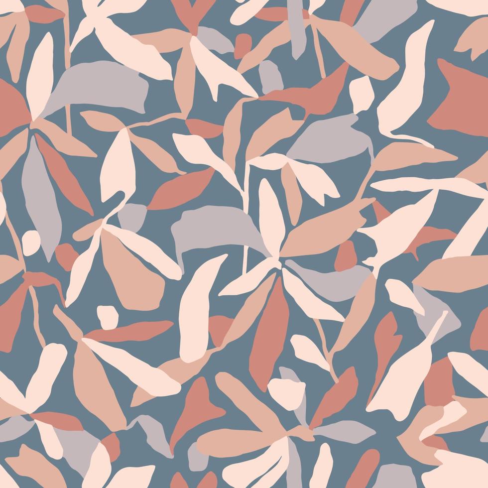 Vector contemporary art leaf illustration seamless repeat pattern fashion and home decor fabric print digital artwork