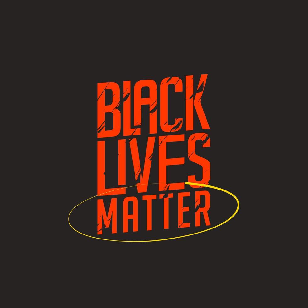 social media template poster. black lives matter, vector illustration