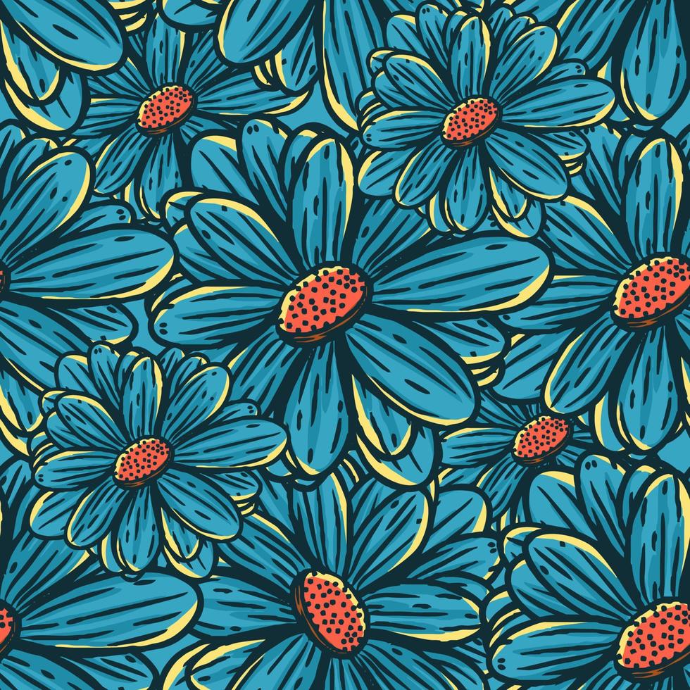 seamless floral pattern vector illustration