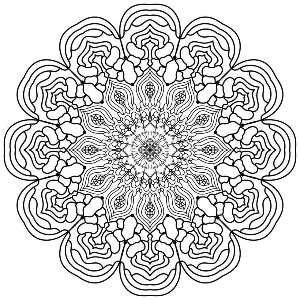 Mandala coloring page. vector mandala eps and image 20807420 Vector Art ...