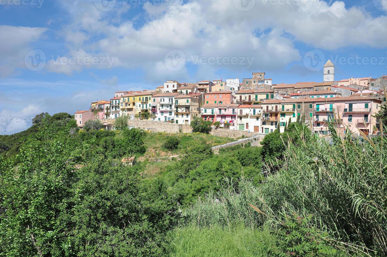 Village of Capoliveri,Island of Elba,Tuscany,mediterranean Sea,Italy photo