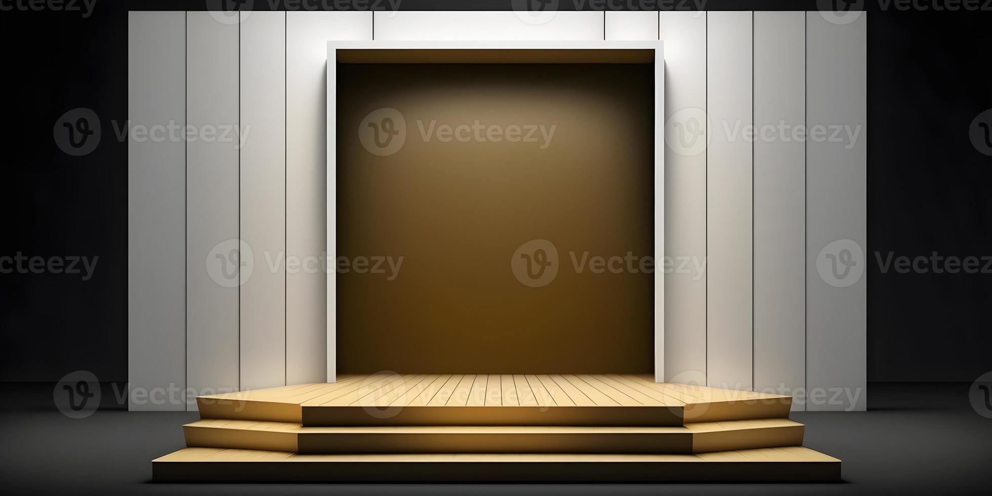 Minimalist Studio Design with Modern Advertising Mockup on Cosmetics Backdrop photo